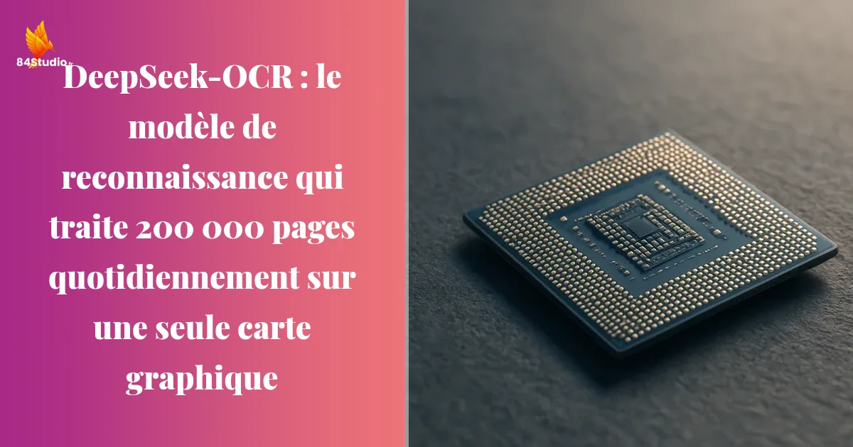DeepSeek-OCR : le modèle de reconnaissance qui traite 200 000 pages quotidiennement sur une seule carte graphique
