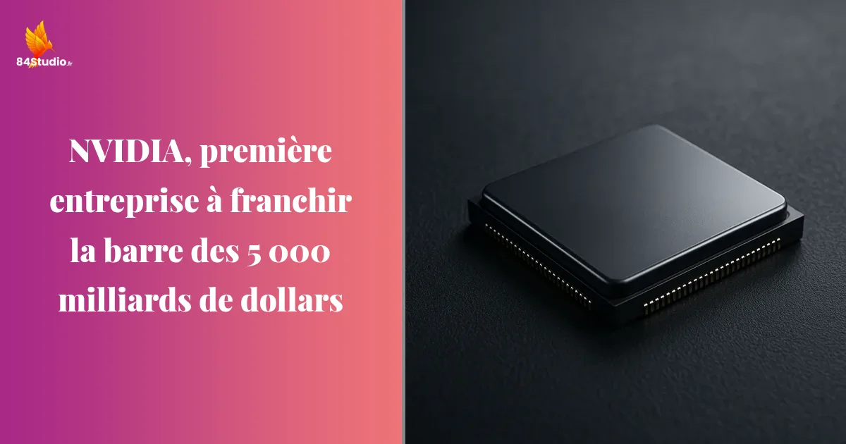 NVIDIA, première entreprise à franchir la barre des 5 000 milliards de dollars