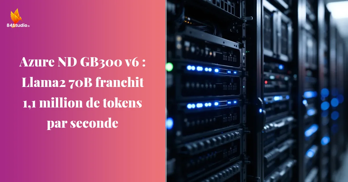 Azure ND GB300 v6 : Llama2 70B franchit 1,1 million de tokens par seconde