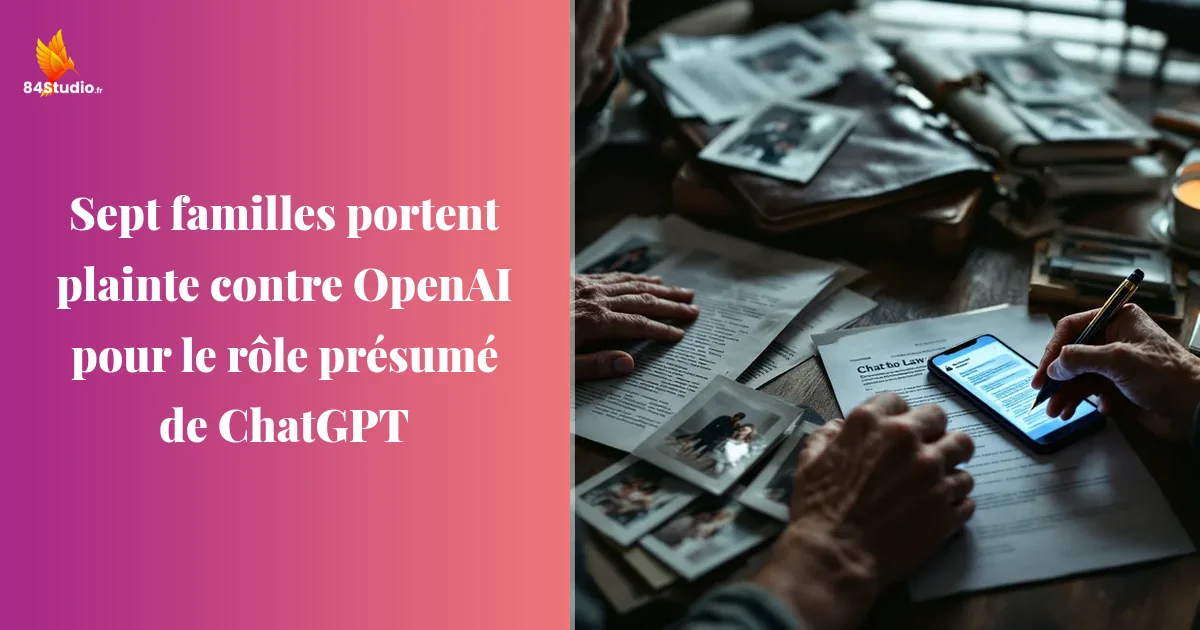 Sept familles portent plainte contre OpenAI pour le rôle présumé de ChatGPT