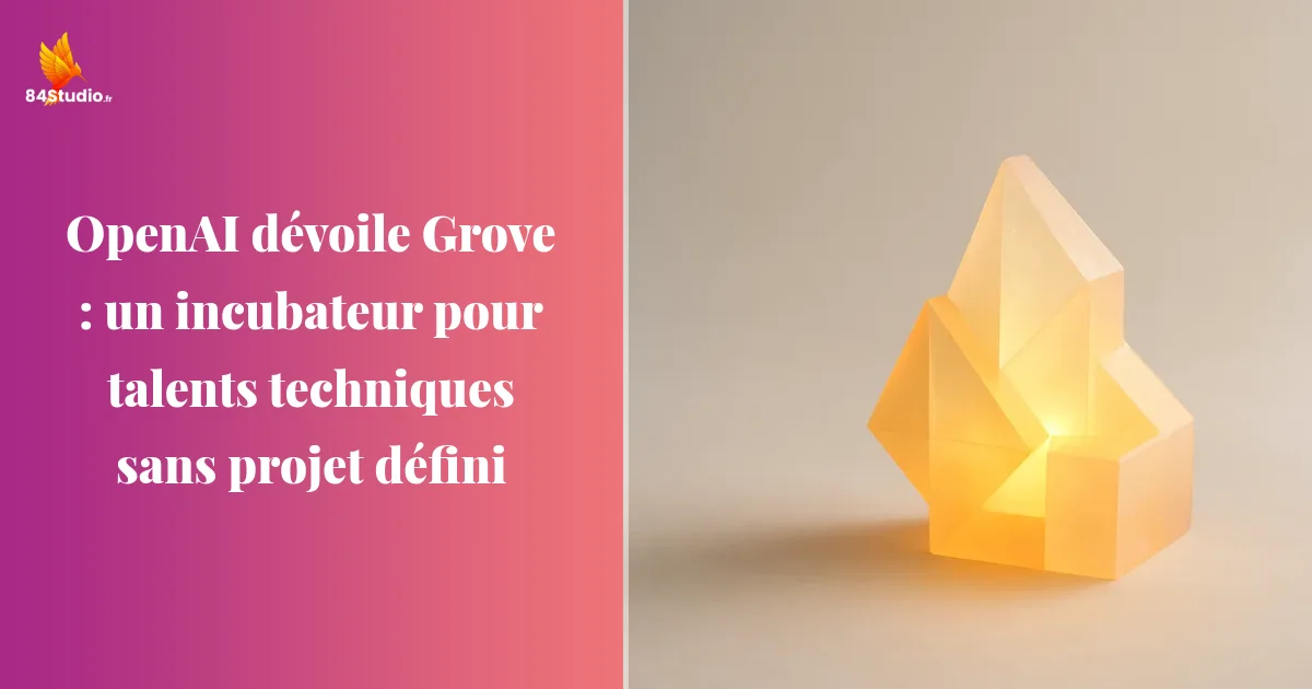 OpenAI dévoile Grove : un incubateur pour talents techniques sans projet défini