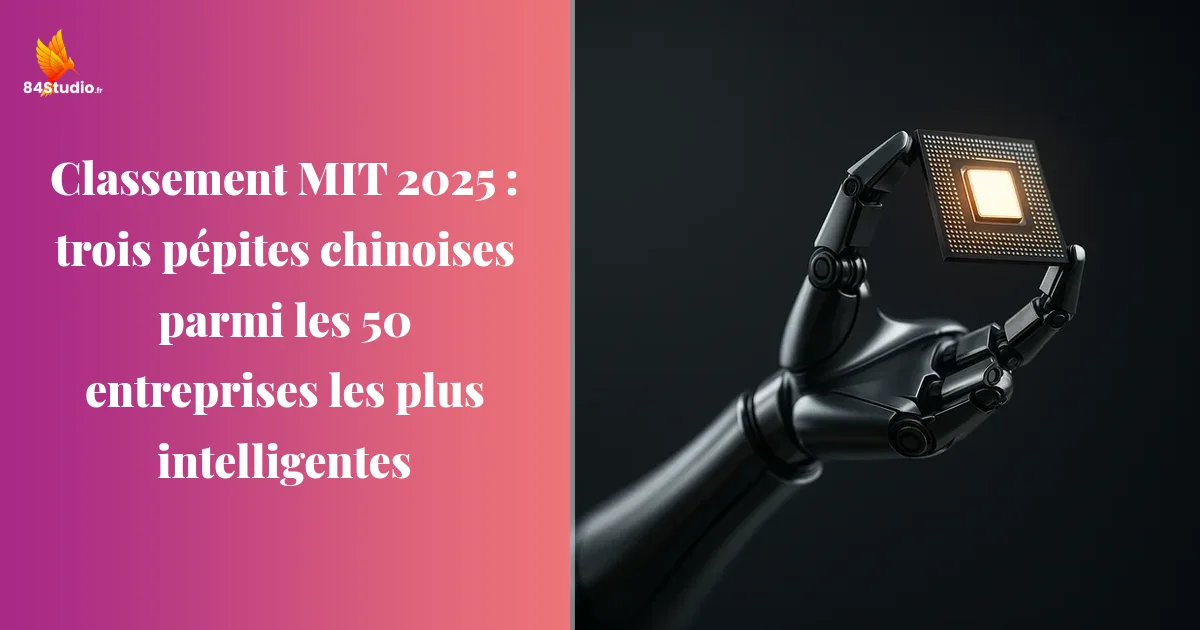 Classement MIT 2025 : trois pépites chinoises parmi les 50 entreprises les plus intelligentes