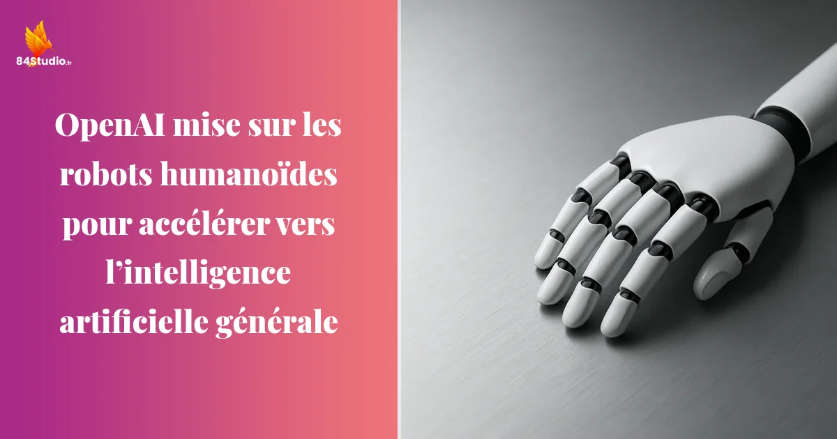 OpenAI mise sur les robots humanoïdes pour accélérer vers l’intelligence artificielle générale