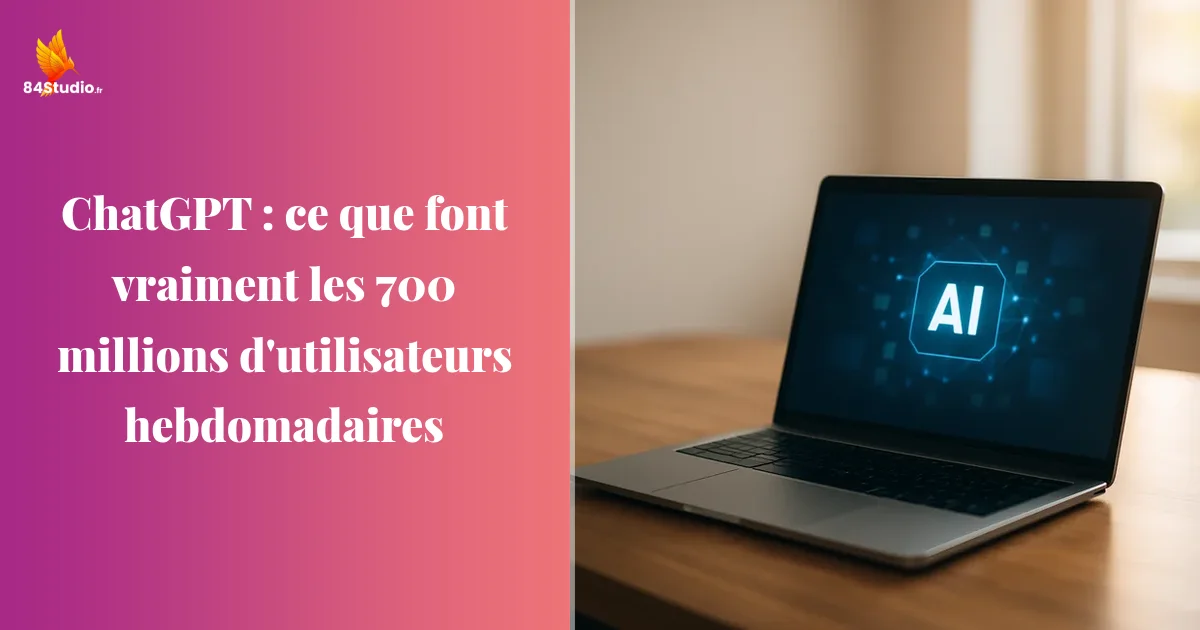 ChatGPT : ce que font vraiment les 700 millions d'utilisateurs hebdomadaires