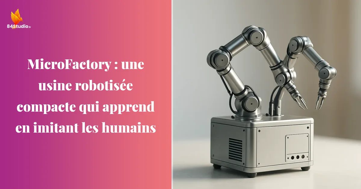 MicroFactory : une usine robotisée compacte qui apprend en imitant les humains