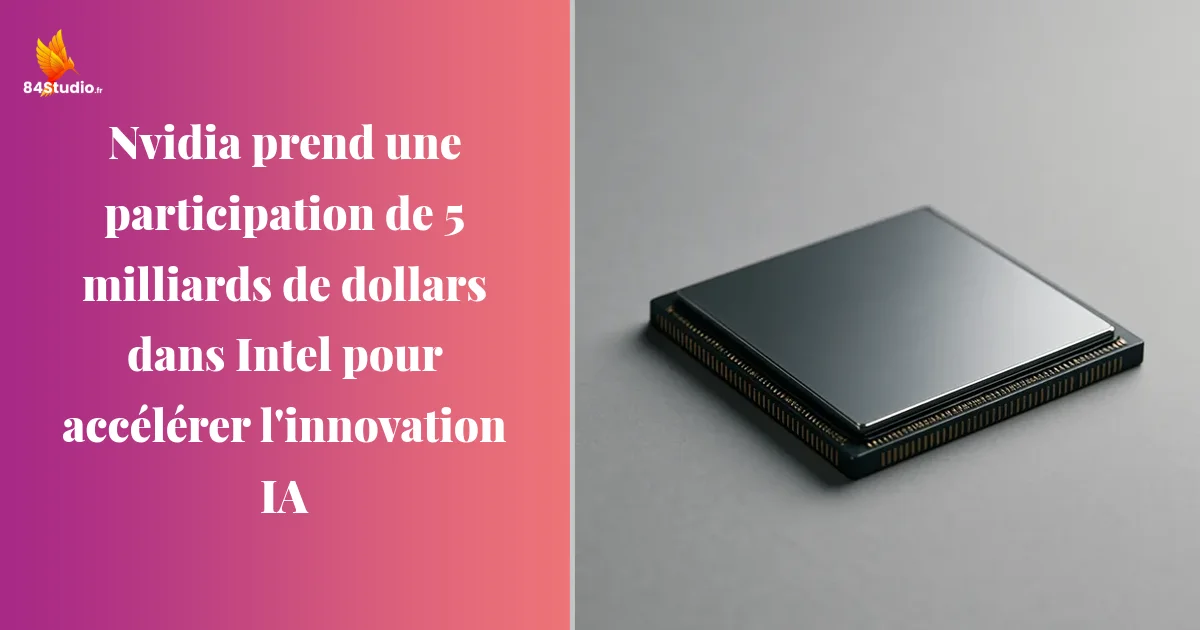 Nvidia prend une participation de 5 milliards de dollars dans Intel pour accélérer l'innovation IA