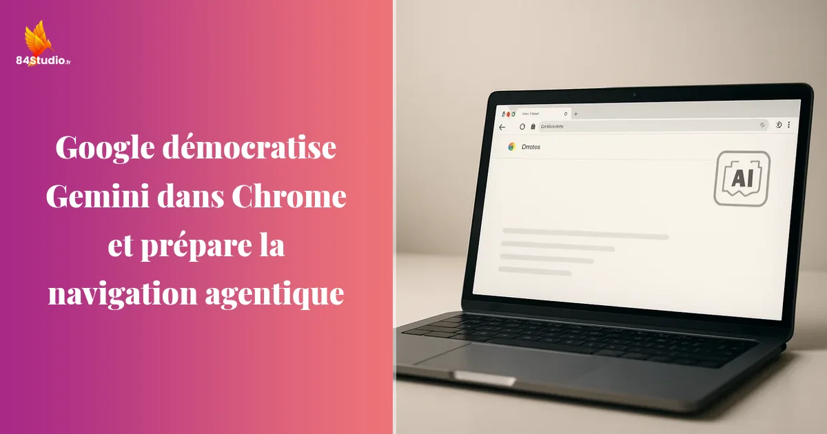 Google démocratise Gemini dans Chrome et prépare la navigation agentique