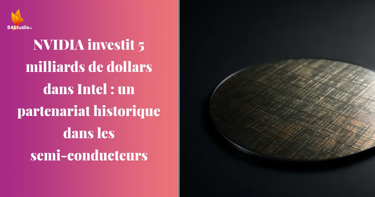 NVIDIA investit 5 milliards de dollars dans Intel : un partenariat historique dans les semi-conducteurs