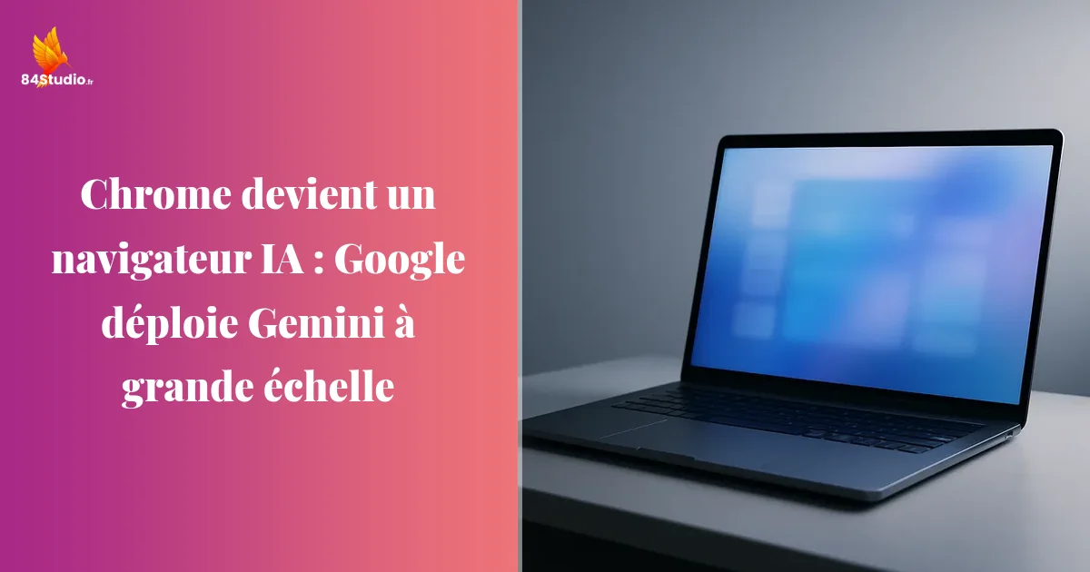 Chrome devient un navigateur IA : Google déploie Gemini à grande échelle