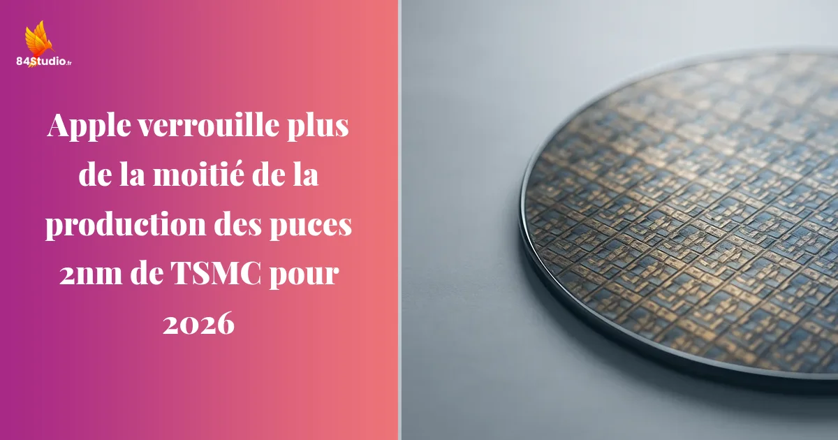 Apple verrouille plus de la moitié de la production des puces 2nm de TSMC pour 2026