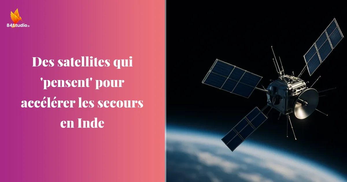 Des satellites qui 'pensent' pour accélérer les secours en Inde
