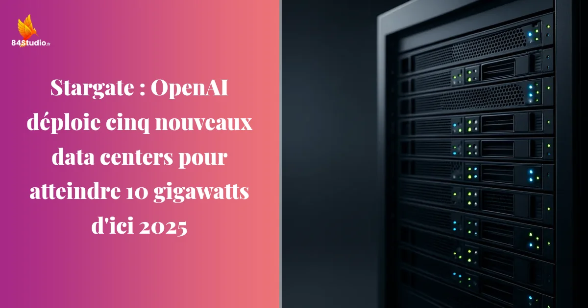 Stargate : OpenAI déploie cinq nouveaux data centers pour atteindre 10 gigawatts d'ici 2025
