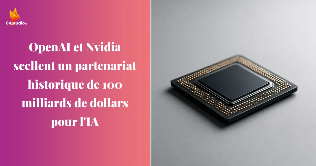 OpenAI et Nvidia scellent un partenariat historique de 100 milliards de dollars pour l'IA