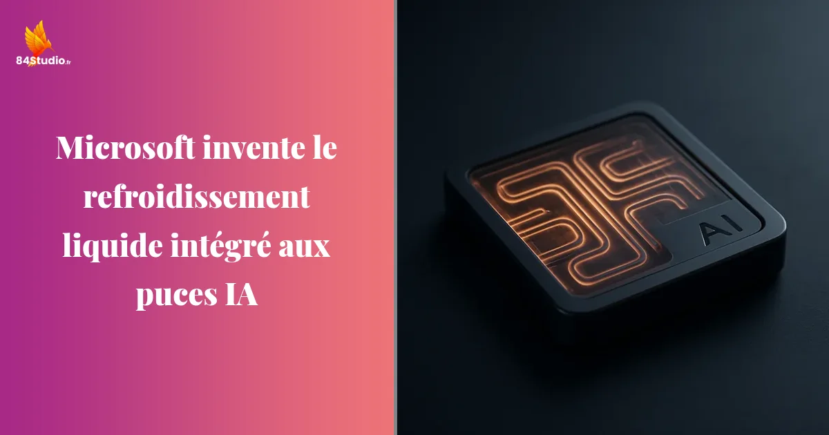Microsoft invente le refroidissement liquide intégré aux puces IA