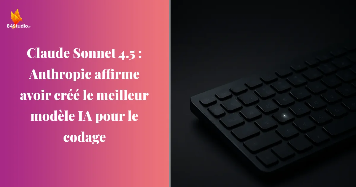 Claude Sonnet 4.5 : Anthropic affirme avoir créé le meilleur modèle IA pour le codage