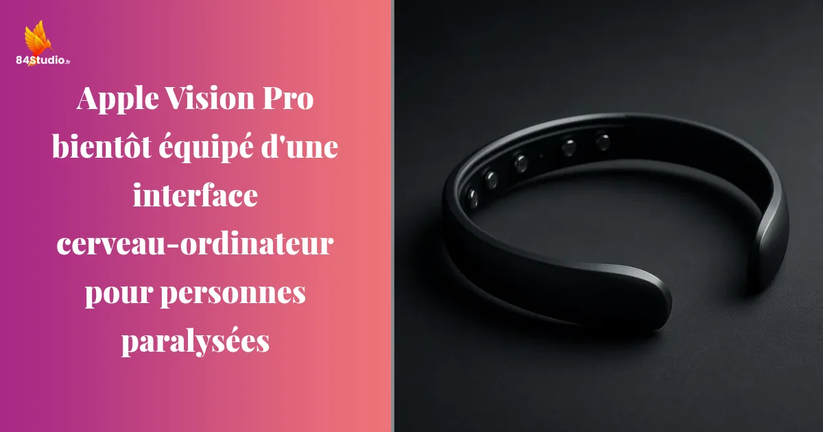 Apple Vision Pro bientôt équipé d'une interface cerveau-ordinateur pour personnes paralysées