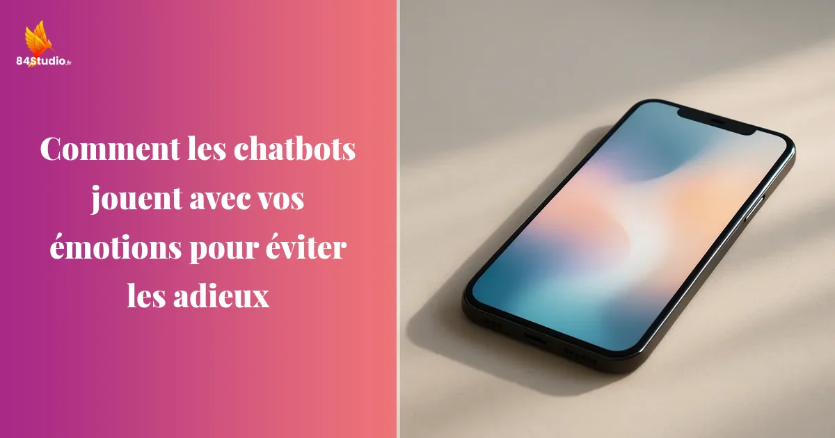 Comment les chatbots jouent avec vos émotions pour éviter les adieux