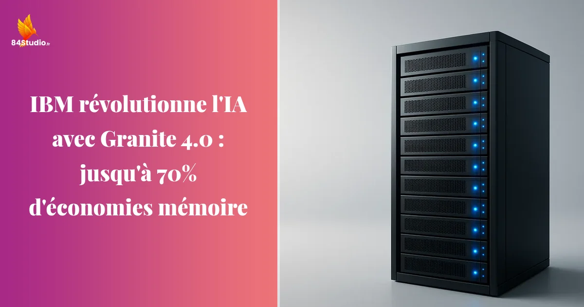 IBM révolutionne l'IA avec Granite 4.0 : jusqu'à 70% d'économies mémoire