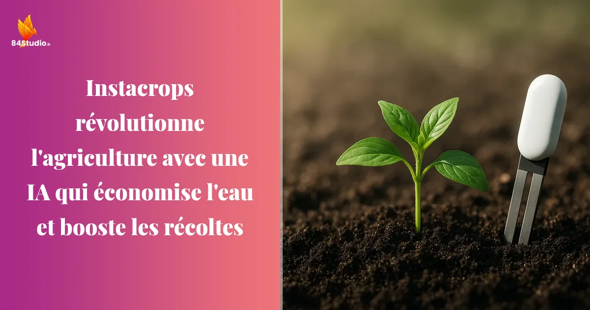 Instacrops révolutionne l'agriculture avec une IA qui économise l'eau et booste les récoltes