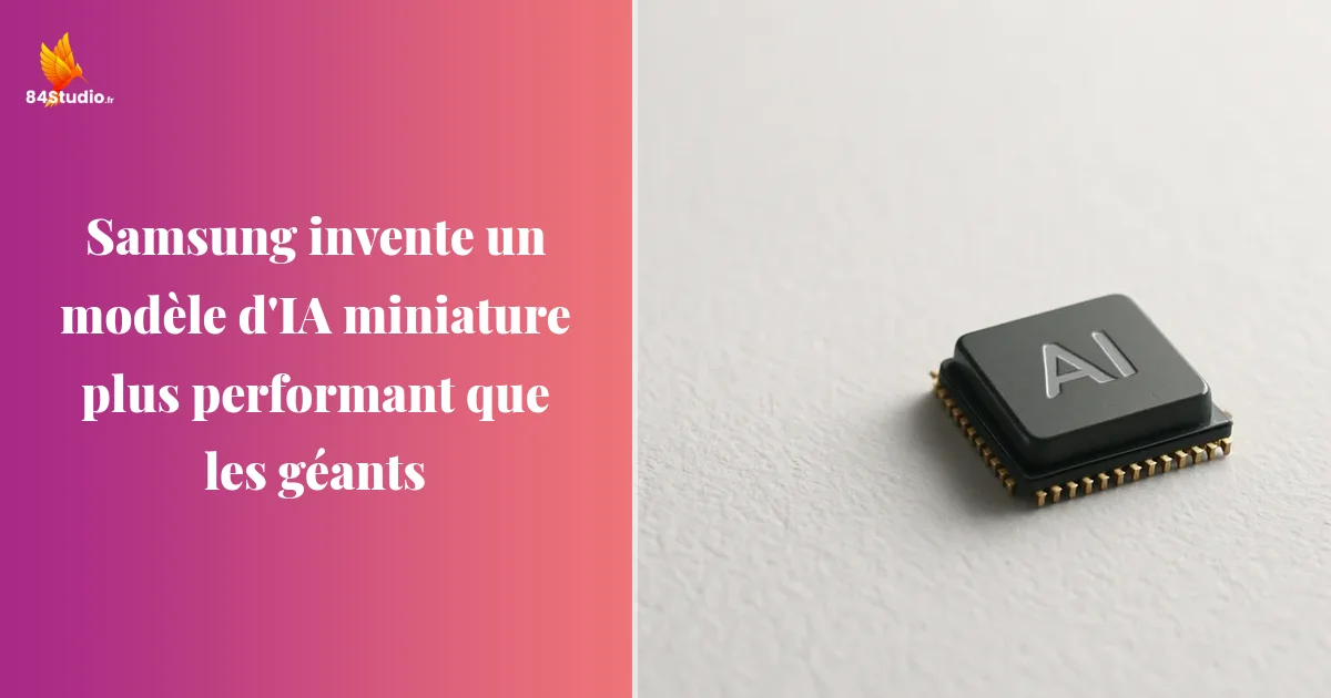 Samsung invente un modèle d'IA miniature plus performant que les géants