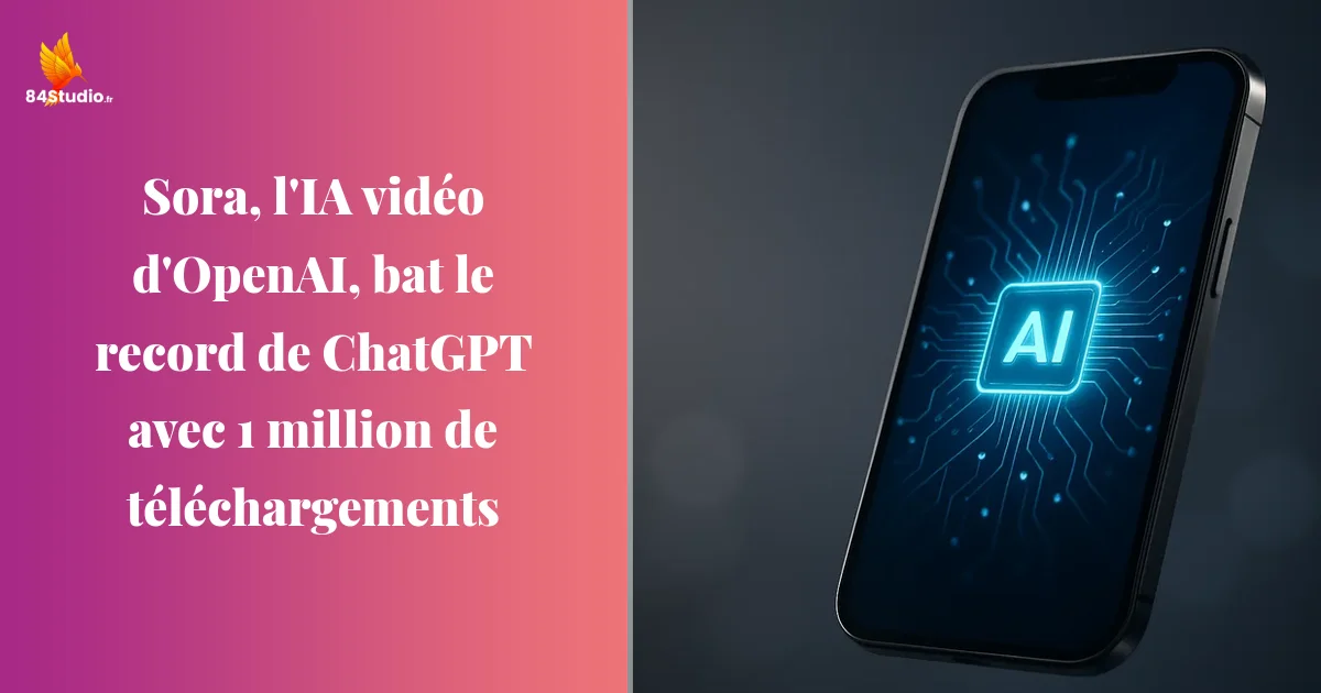 Sora, l'IA vidéo d'OpenAI, bat le record de ChatGPT avec 1 million de téléchargements